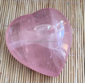 En forma de corazón al por mayor cristal de cuarzo rosa Healing chakra piedras preciosas corazones para regalo - Product Image 6
