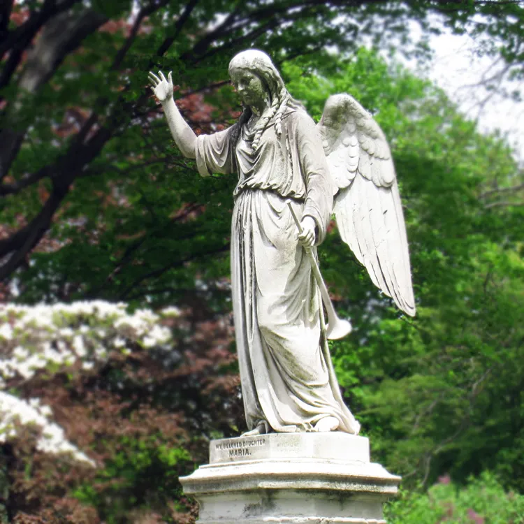 Famosa statua di pietra di grandi dimensioni femminile angelo scultura in europa