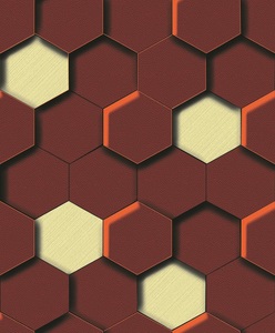 Papel Tapiz <span class=keywords><strong>3D</strong></span> de Diseño Hexagonal Moderno para Decoración del Hogar - Product Image 5