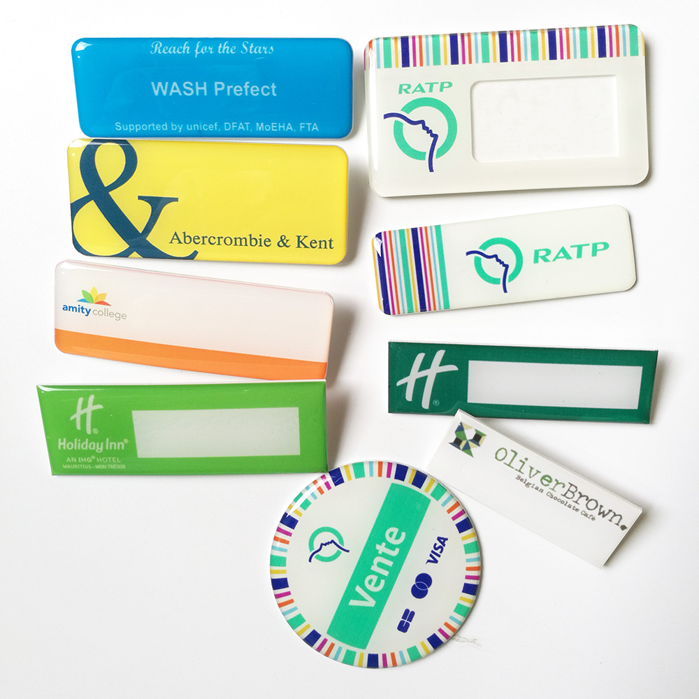 Пользовательский пластиковый эпоксидный Магнитный именной значок для медсестры