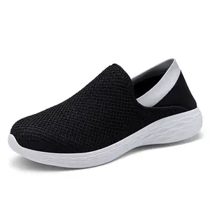 Topsion Beste Groothandel Websites Man 'S Breien Bovenste Slip Op Mode Wandelen Dames Casual Populaire Sneakers