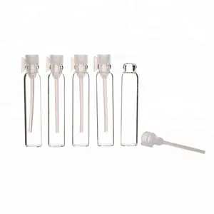 작은 샘플 갈색 플라스틱 물방울 향수 병 빈 테스트 튜브 유리 병 1 ml 2ml 향수 테스터 향수 샘플 병