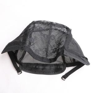 Gorra de malla sin parte en U con correas ajustables, gorras de encaje negro <span class=keywords><strong>para</strong></span> tejer pelucas, redes <span class=keywords><strong>para</strong></span> hacer pelucas - Product Image 4