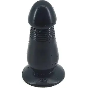 Poros Cincin Halus Plug Bokong Hitam Besar Mainan Seks Plug Anal Fleksibel dengan Alat Hisap Kuat Dildo Anal untuk Masturbasi Wanita