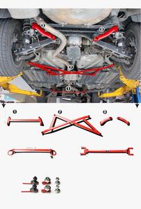 LVTU di Alluminio Lavorazione CNC Prezzo di Fabbrica Anteriore Strut Bar Auto Da Corsa Auto auto Telaio Strenghen Bar per <span class=keywords><strong>Subaru</strong></span> Legacy <span class=keywords><strong>Outback</strong></span> - Product Image 5