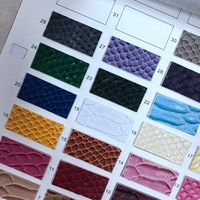 Fashionable Color PU Leather Rolls Fake crocodile Snake Skin Leather for Handbag and Wallets Mobile case Cover Usage