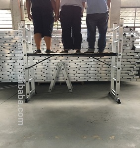 Escalera escalonada multiusos de aluminio, andamio de 5 vías, plataforma de extensión - Product Image 2