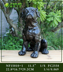 Statue de <span class=keywords><strong>bouledogue</strong></span> style <span class=keywords><strong>français</strong></span>-<span class=keywords><strong>anglais</strong></span> NF36588 en résine, artisanat imperméable, peinte à la main, décoration d'intérieur, sculpture de chien - Vente en gros - Product Image 2