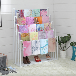 Estantería de Acero Inoxidable <span class=keywords><strong>para</strong></span> Exhibición de Bufandas en Tiendas de Ropa, con Tamaño y Color Personalizados, Garantía de 3 Años <span class=keywords><strong>para</strong></span> Comercios Minoristas - Product Image 3