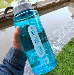 <span class=keywords><strong>2L</strong></span> Grande Capacità di Personalizzare All'aperto Bottiglia di Acqua di Plastica Con Paglia - Product Image 3