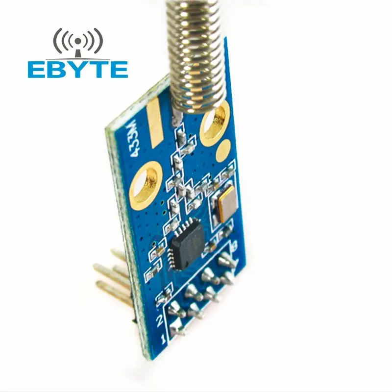 Ebyte módulo de transmissor sem fio, E07-M1101D-TH 433mhz cc1101 spi antena de baixa potência com módulo de receptor e transmissor para smart hotel