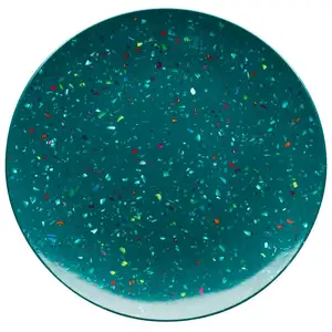 Serving Plate Confetti Speckled Design Melamine Dinner Serving Plate Plastic Display Plate