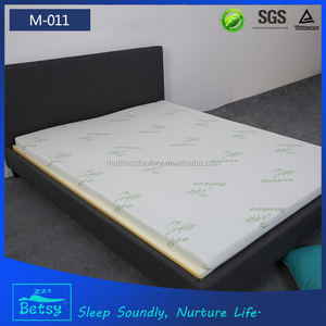 Cooling Gel Dệt Kim Quilted Bamboo <span class=keywords><strong>Memory</strong></span> <span class=keywords><strong>Foam</strong></span> Mattress <span class=keywords><strong>Topper</strong></span> Với Zipper Cover - Product Image 5