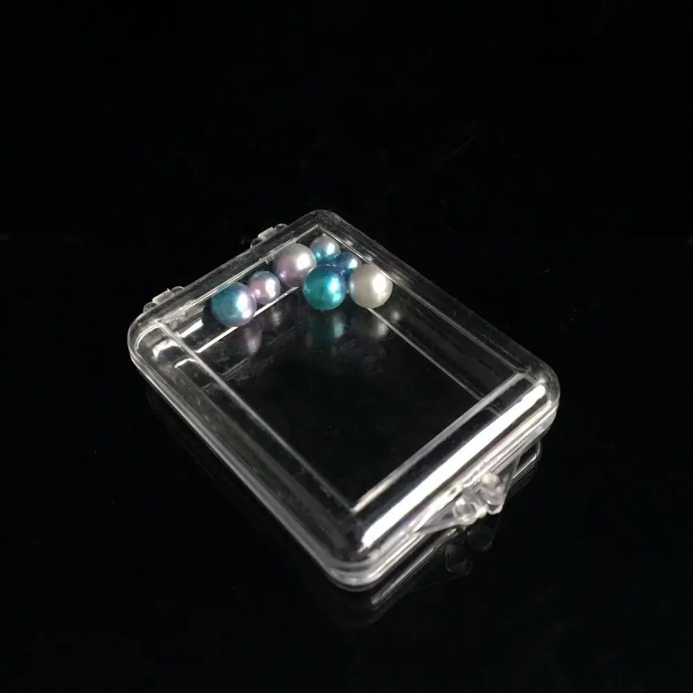 Crystal Plastic Gem Box Jewelry Display Box Case for Ring