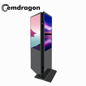 Trong nhà 32 "tầng đứng điện tử double side Màn hình kép kiosk hiển thị quảng cáo LCD hiển thị cảm ứng kỹ thuật số biển <span class=keywords><strong>Player</strong></span> - Product Image 4
