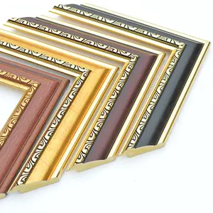 Frame Manufacturer Wide Plastic Picture Photo Silver Moulding 1.5 Inch Fashionable Environment Friendly 20 Cartons Per Design