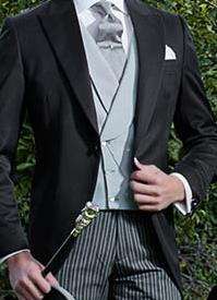 Costumes Noirs de Créateurs pour Hommes <span class=keywords><strong>2020</strong></span>, avec Veste Queue-de-pie à Revers Pointu, Pantalon à Rayures Verticales, Idéal Soirées, Tenue de Ville, Mariages, Gilet Élégant Inclus - Product Image 5