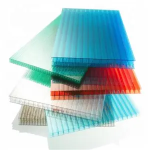 clear hollow polycarbonate sheeting/polycarbonate hollow sheeting