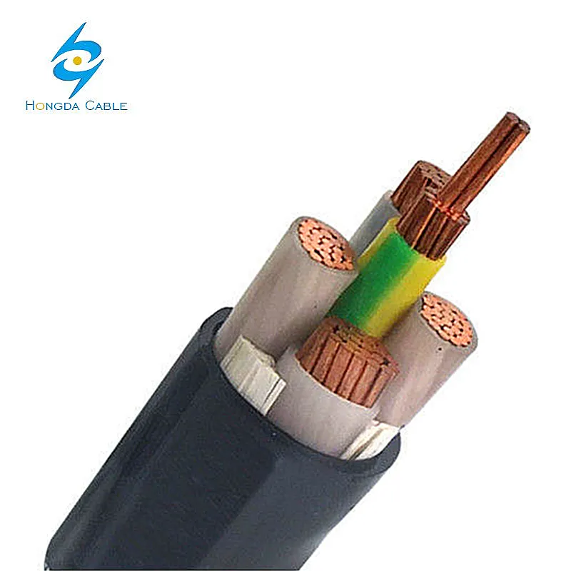 النحاس/XLPE /PVC الكابلات النحاسية 4x240mm XLPE كابل كهرباء عازل