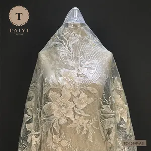 TAIYI Kain Renda Contoh Bordir Desain Klasik