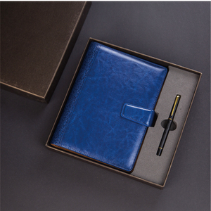 Promocional PU cuaderno de cuero a5 regalo planificador de negocios de con la pluma en caja de regalo de la escuela, la Oficina suministros diario - Product Image 1