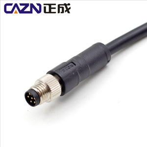 CAZN M8 kalıplı korumalı PVC PUR kablo 1 2 5 metre su geçirmez IP67 konnektörleri 3 4 5 6 8 çekirdek güç veri kablosu sensörleri - Product Image 3