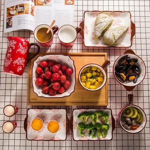 Bộ Đồ Ăn Tối Sơn Tay 12 Miếng Tráng Men Màu Sản Xuất Tại Trung Quốc - Product Image 3