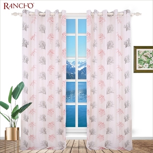 Conception personnalisée broderie pure rideau polyester rideau en toile <span class=keywords><strong>de</strong></span> <span class=keywords><strong>lin</strong></span> pour windows - Product Image 2