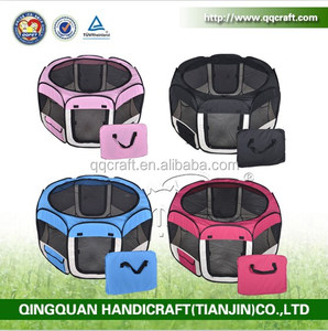 Plegable de tela mascotas parque infantil para gatos y perros perrito crate portable mascota juego pen tienda de campaña - Product Image 1