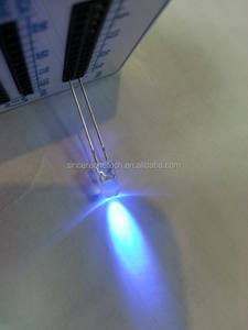 5mm UV LED 365nm 真正的紫外线LED 25度视角 2000-3000mcd 亮度批发 - Product Image 5