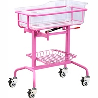 X01-5 beau lit de bébé de berceau d'hôpital en métal avec des roues à vendre