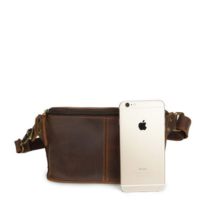 Sac en cuir véritable pour homme, élastique, de grande capacité, style Vintage, ceinture, <span class=keywords><strong>pochette</strong></span> à la taille, en stock - Product Image 6