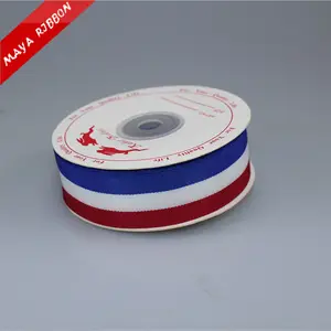 Cung cấp nhà máy Pháp cờ ribbon với blue white red 3 màu sắc trong kích thước khác nhau