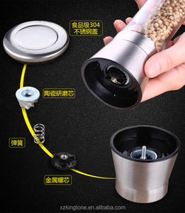 2017 Clear Glass Pepper Grinder Sal <span class=keywords><strong>y</strong></span> Molinillo De Pimienta-Ajustable Grueso Molino de Sal <span class=keywords><strong>y</strong></span> Molinillo de Pimienta - Product Image 5