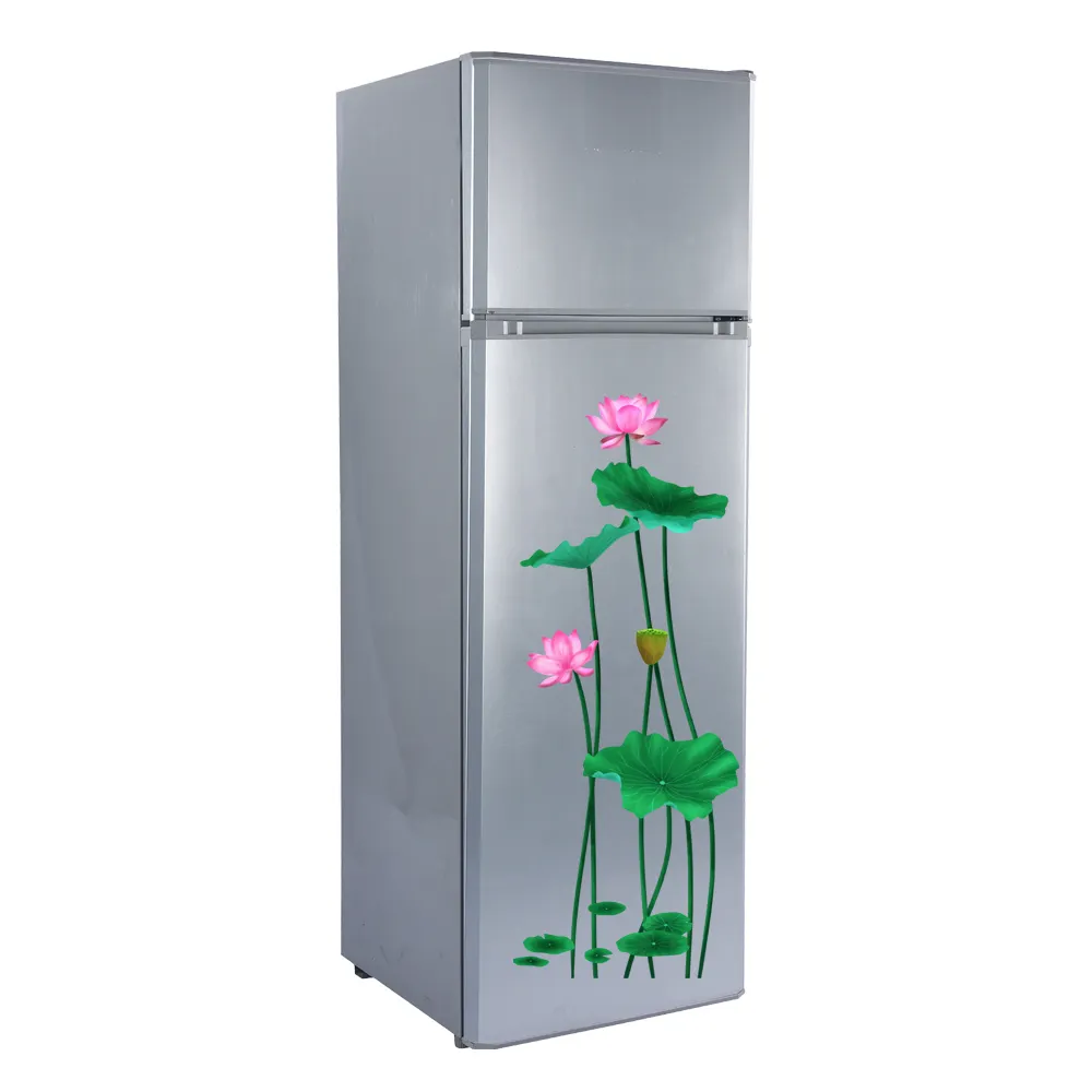 Congelador superior de energia solar 268l, porta dupla 12v dc frigorífico BCD-268