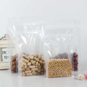 Bolsa de Fondo Cuadrado Transparente Reutilizable de 16*26*8cm con Refuerzo Lateral, Bolsa de Mylar para Alimentos con Sellado Térmico y Resellable - Product Image 2