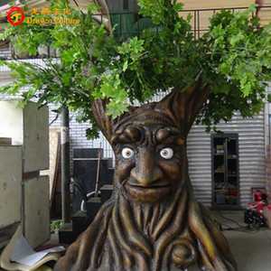 High Simulation Animatronic Cartoon <strong>Face</strong> Artificial <strong>Tree</strong> Attractive Indoor Product for Adventure Park Public Spaces Popular Park - Product Image 4