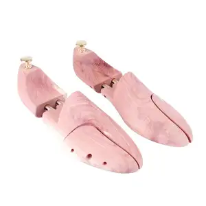 נעל אלונקות גבר זוגות תעשייתי אדום ארז עץ נעל עץ ונשים להתאים גבוהה העקב להרחיב עם מתכת בעל