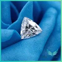 Boutique en ligne et usine gros trillion cut moissanite diamant pour les anneaux de mariage