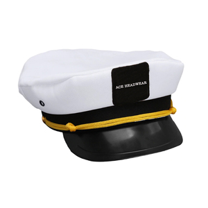 <span class=keywords><strong>Cappello</strong></span> da marinaio <span class=keywords><strong>capitano</strong></span> personalizzato bianco promozionale, <span class=keywords><strong>cappello</strong></span> da <span class=keywords><strong>capitano</strong></span> vuoto - Product Image 6