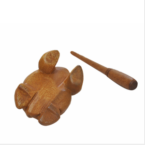 Groothandel Handgemaakte Croaking Kikker Muziekinstrument Speelgoed Houten Lucky Kikker - Product Image 5