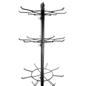 RuiMei 6-laags metalen displayrek draaibaar opbergrek schappen metalen draaistandaard voor ambachtelijke markten, verkopers evenementen - Product Image 3