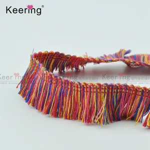 mixcolor cotton wholesale tassel fringe trimming WTPB-048