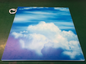 Biểu Tượng Tùy Chỉnh 36W Bầu Trời Xanh <span class=keywords><strong>Led</strong></span> Bảng Điều Chỉnh Ánh Sáng Hiện Đại Không Khung 600*600 Phẳng Bảng Điều Chỉnh Cho Nhà Văn Phòng Nhôm Cơ Thể - Product Image 4