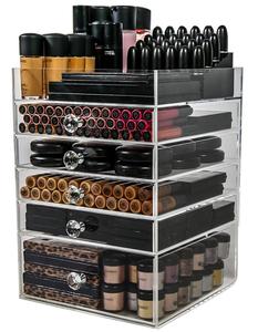 Acrylic Makeup Organizer Cube | 5 Drawers Storage Box for Vanity Tables