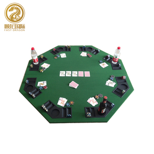 <span class=keywords><strong>Pas</strong></span> <span class=keywords><strong>cher</strong></span> Personnalisé Ronde Pliante Table De <span class=keywords><strong>Poker</strong></span> avec Vert Vitesse Table Tissu - Product Image 5