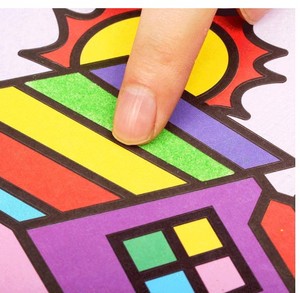 Bambini pittura di sabbia <span class=keywords><strong>DIY</strong></span> disegno giocattoli corredo di arte della sabbia per bambini set da colorare artigianato FAI DA TE giocattoli educativi per i bambini - Product Image 2