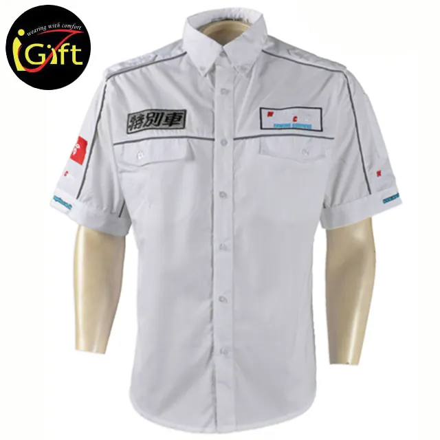 BSCI Factory Audit models for uniform shirts white security office uniform shirts