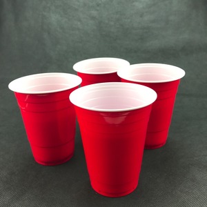 2024 Hot Selling 16Oz Ps Materiaal Wegwerp Single Wall Banket Rode <span class=keywords><strong>Plastic</strong></span> Beker - Product Image 3