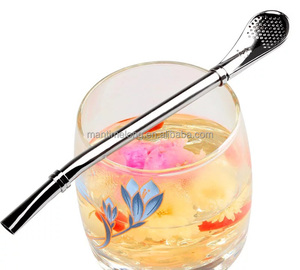De acero inoxidable paja filtro hecho a mano té Yerba Mate Bombilla calabaza lavable práctica té herramientas Accesorios - Product Image 4